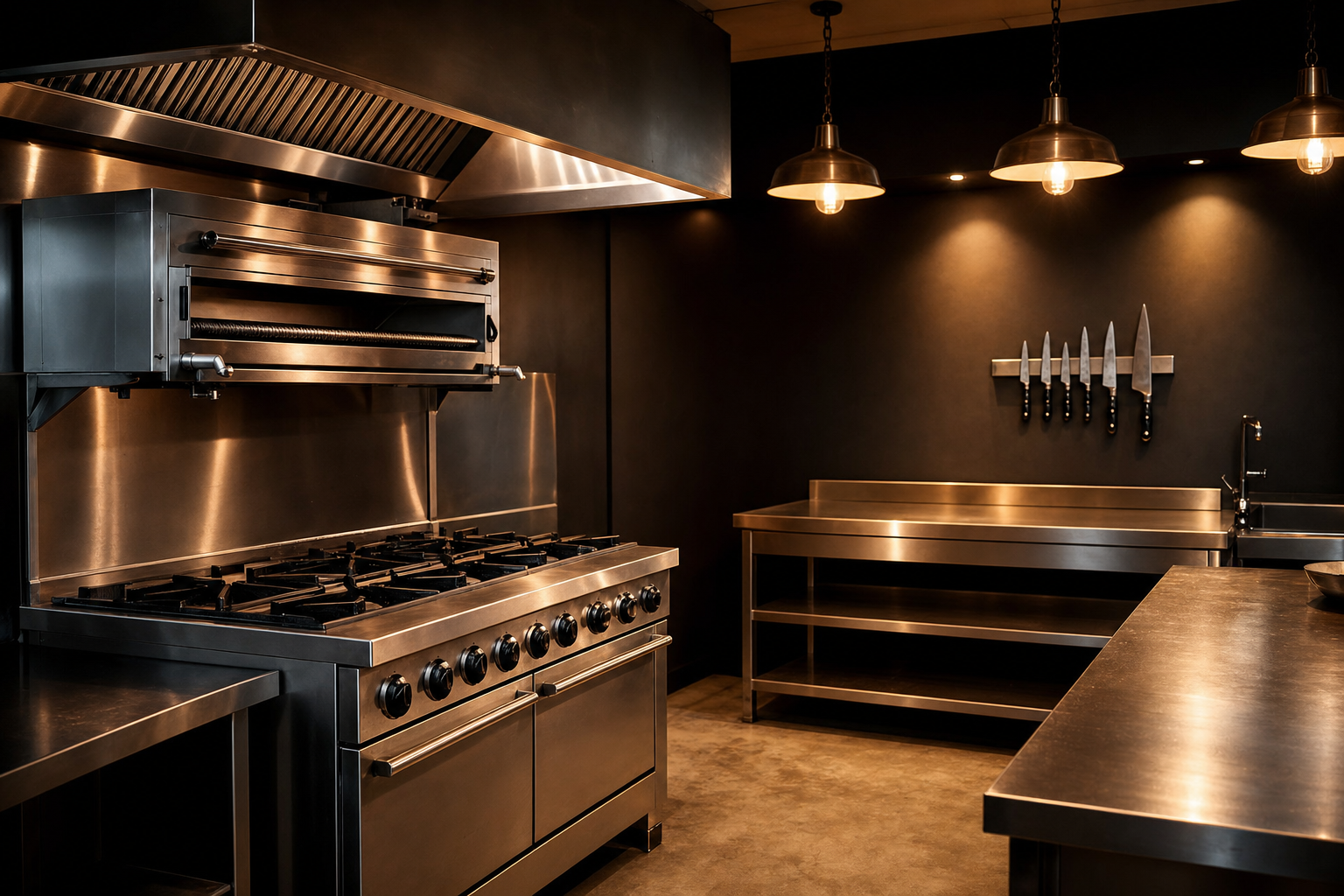 Interieur productiekeuken Amsterdam Sloterdijk